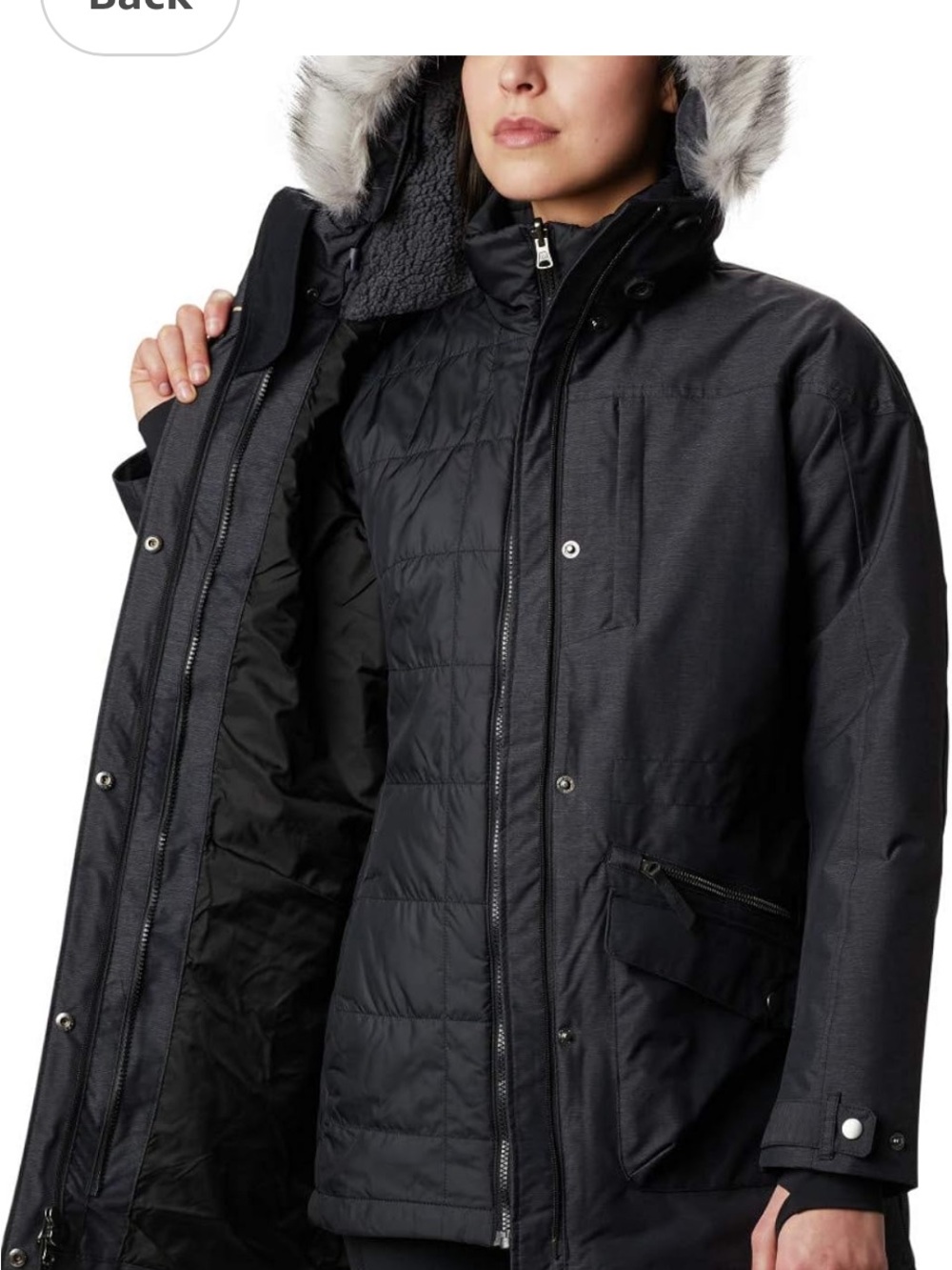 Columbia Carson Pass 3-in-1 Interchange Hooded Coat 2XL - Picture 6 of 13